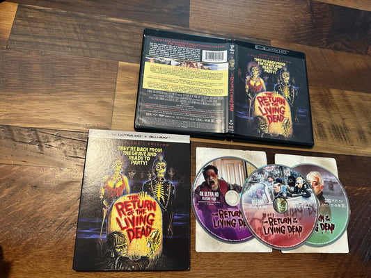 The Return of the Living Dead 4K Ultra HD/Blu ray-3 Disc -Slipcover