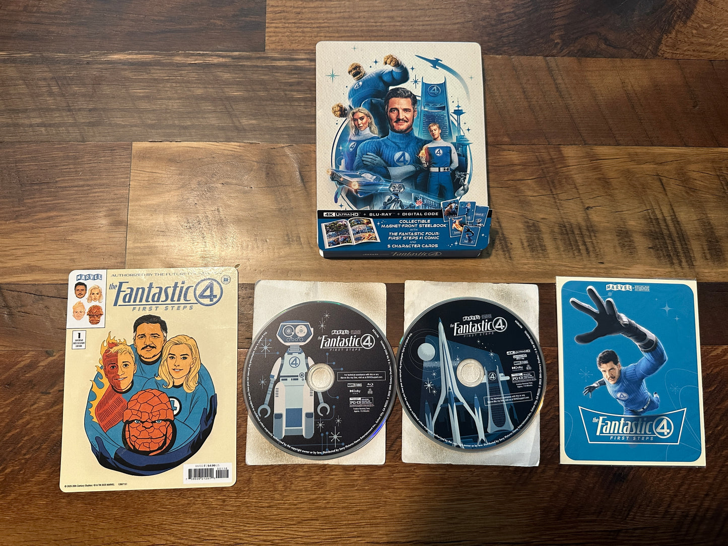 The Fantastic 4 Four First Steps 4K Ultra HD, Steelbook, Magnetic, Amazon Exclu, No Digital)