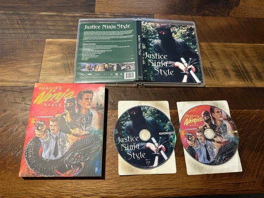 Justice Ninja Style Blu ray-Vinegar Syndrome Partner Label-Slipcover-