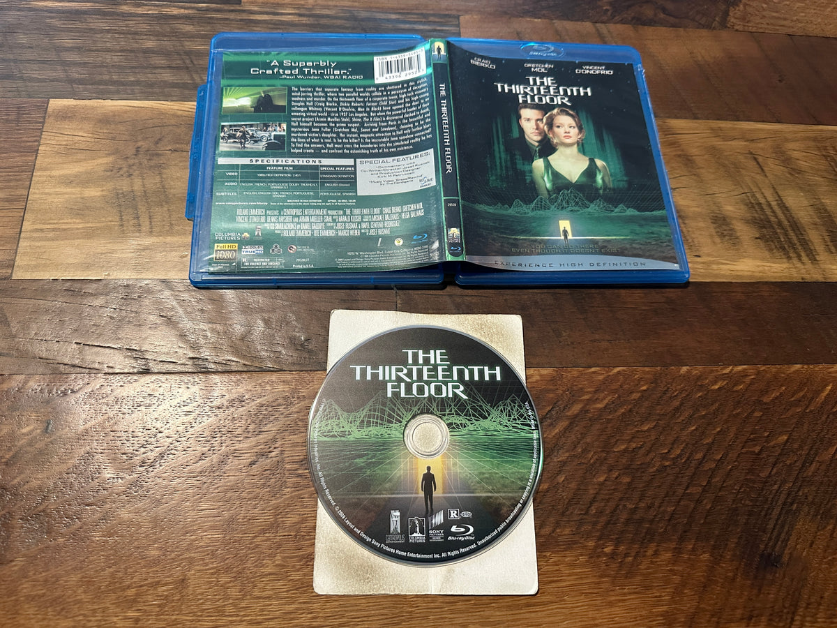 The Thirteenth Floor (Blu ray, Sony Pictures, 90’s Sci-fi Classic)