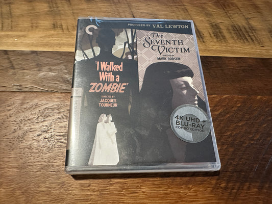 I Walked With A Zombie & The Seventh Victim 4K Ultra HD-Criterion Collection-NEW