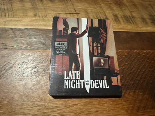 Late Night With The Devil 4K Ultra HD-Steelbook-Shudder Horror-NEW-