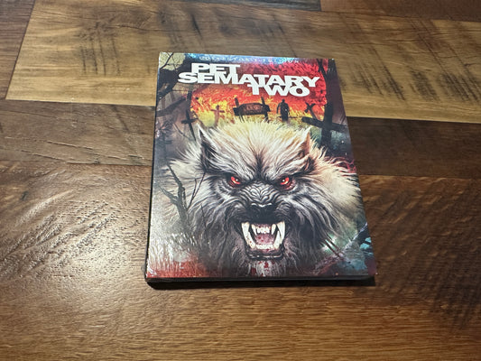 Pet Sematary Two (Blu ray, Scream Factory, Collector’s Edition, Slip, NEW)