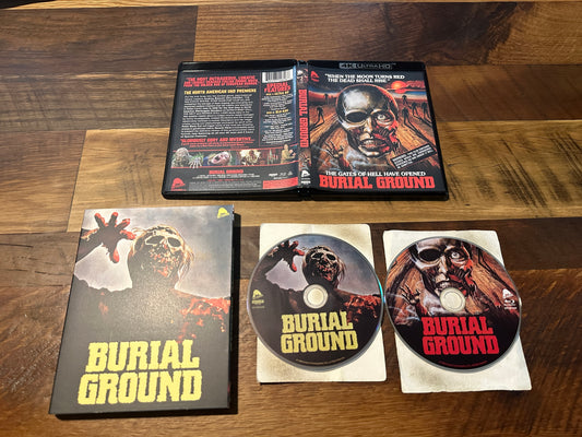 Burial Ground (4K Ultra HD, Severin Films, 80’s Horror, Slipcover)