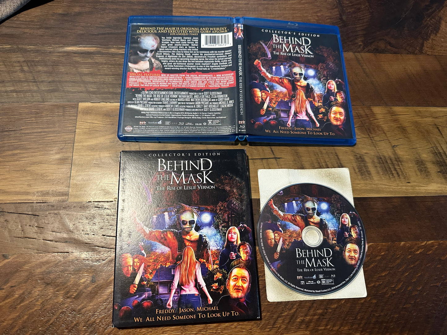 Behind the Mask The Rise Of Leslie Vernon (Blu ray, Scream Factory, Slip)