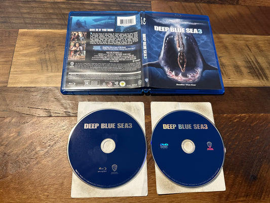 Deep Blue Sea 3 (Blu ray/DVD, Warner Bros, 2 Disc, Shark Horror)