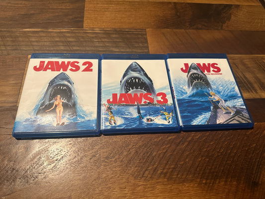 Jaws 2-4 (Blu ray’s, Universal, Widescreen, Classic Horror, 3 Movies)