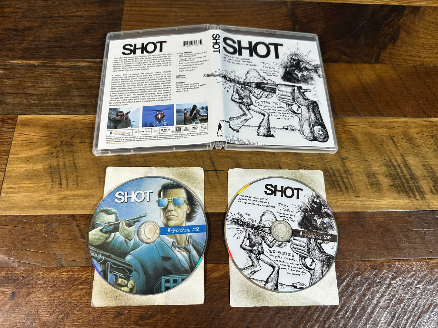 Shot (Blu ray/DVD, Vinegar Syndrome, 70’s Classic, Widescreen)