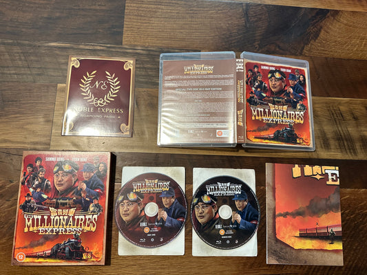 Millionaires Express Blu ray-Eureka!-Region B-Special Edition-Slipcover