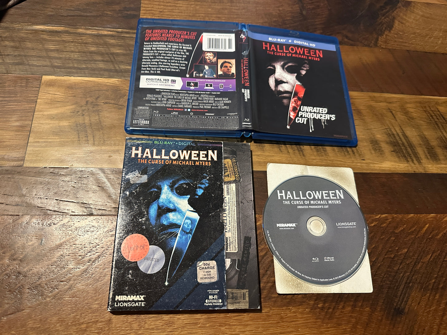 Halloween The Curse of Michael Myers (Blu ray, Producer’s Cut, VHS Slipcover)