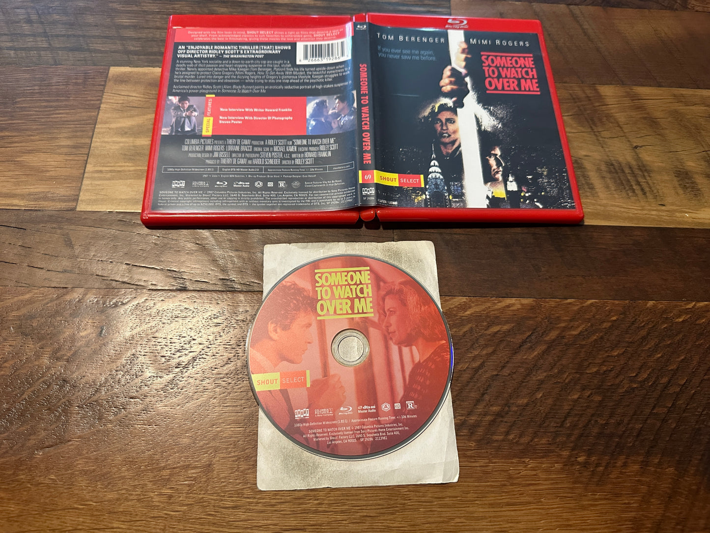 Someone To Watch Over Me (Blu ray, Shout Select, 80’s Classic)