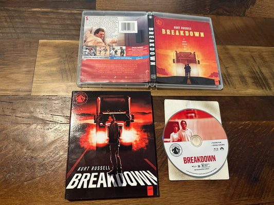 Breakdown Blu ray-Paramount Presents-Slipcover-Kurt Russell Classic
