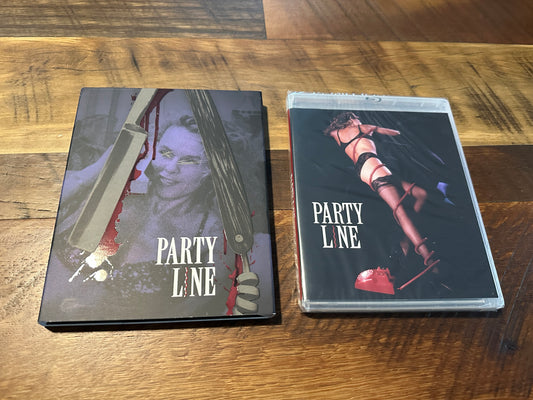 Partyline Blu ray/DVD-Vinegar Syndrome-80’s Horror-2 Disc-Slipcover-NEW