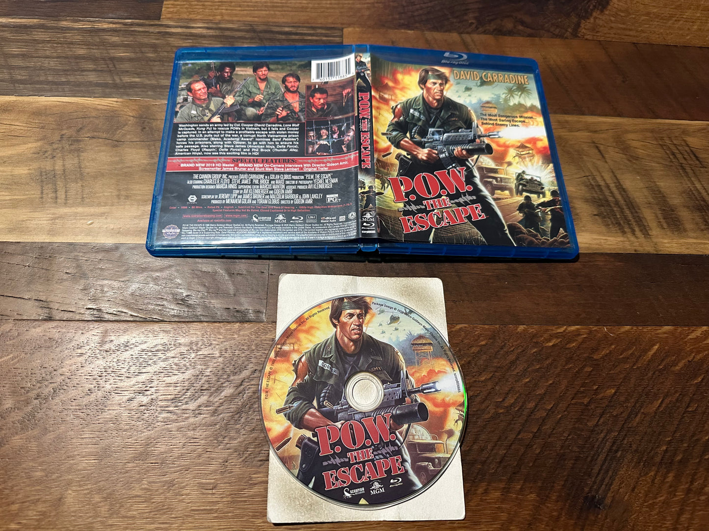 P.O.W. The Escape Blu ray-Scorpion Releasing-David Carradine-