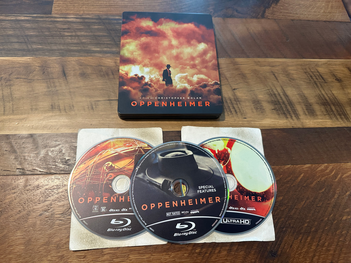 Oppenheimer (4K Ultra HD/Blu ray, Universal, Steelbook, 3 Disc, No Digital)