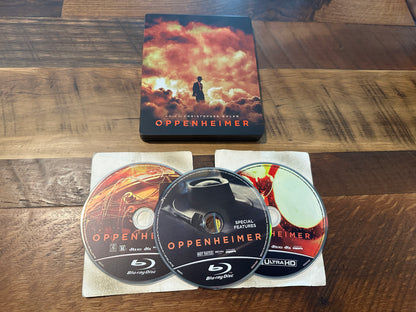 Oppenheimer (4K Ultra HD/Blu ray, Universal, Steelbook, 3 Disc, No Digital)