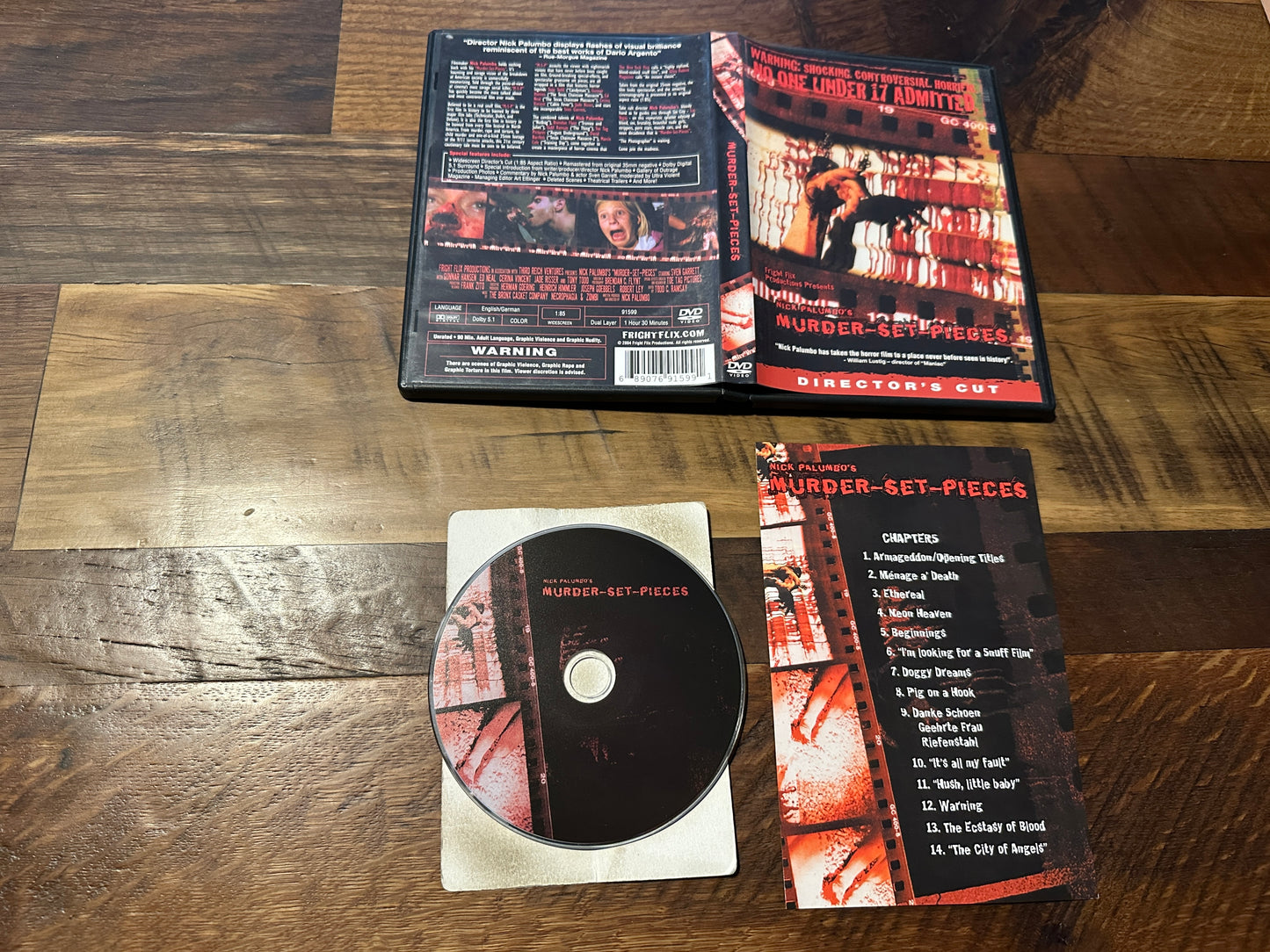 Murder-Set Pieces (DVD-Fright Flix, Director’s Cut, Nick Palumbo, OOP)