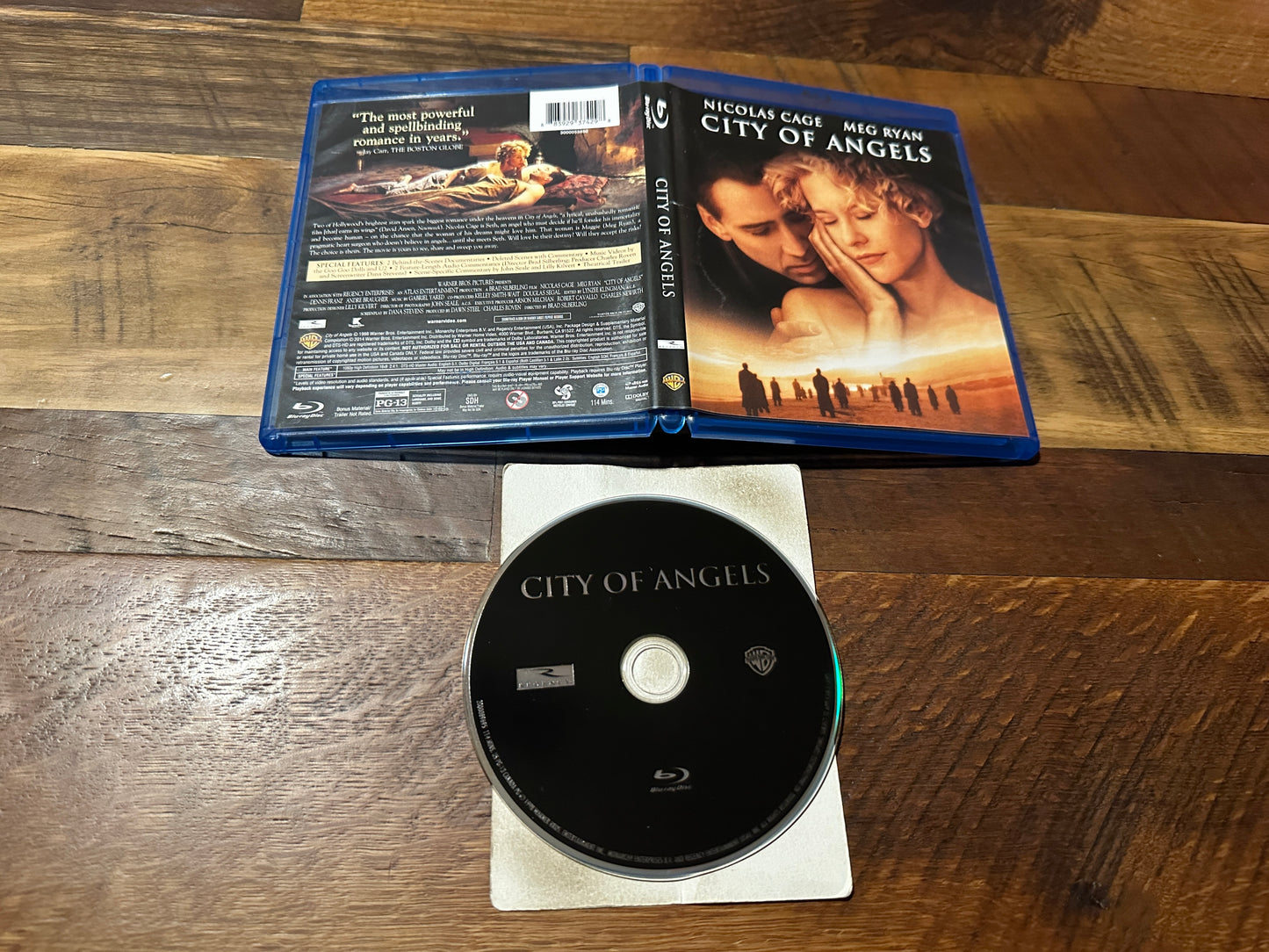 City of Angels (Blu ray, Warner Bros, Nicholas Cage 90’s Classic)