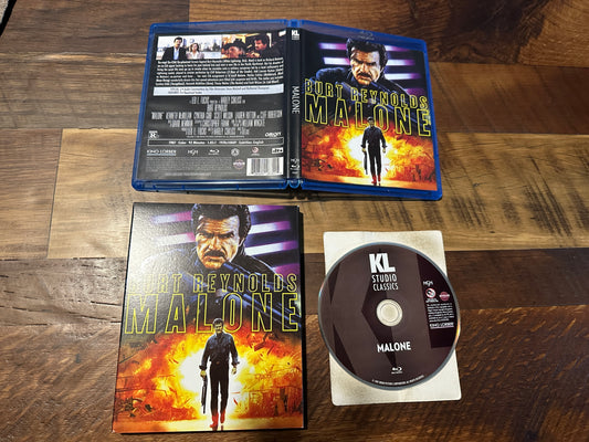 Malone Blu ray-Kino Lorber-Slipcover-80’s Burt Reynolds Classic-