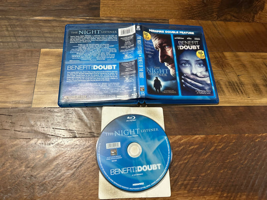 The Night Listener & Benefit of the Doubt Blu ray-Miramax Double Feature-