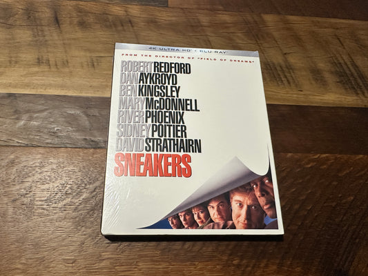 Sneakers (4K Ultra HD/Blu ray, Kino Lorber, 90’s Robert Redford, Slipcover, NEW)