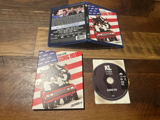 Gung Ho Blu ray-Kino Lorber-Slipcover-80’s Classic-Michael Keaton-