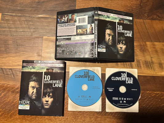 10 Cloverfield Lane 4K Ultra HD /Blu ray-Paramount-Slipcover-No Digital