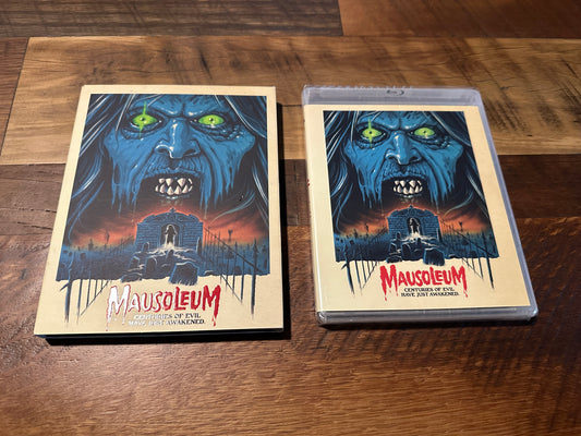 Mausoleum Blu ray/DVD-Vinegar Syndrome-2 Disc-80’s-Original Slipcover-NEW