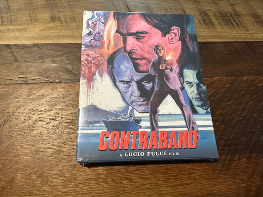 Contraband Blu ray-Cauldron-Alternate Slipcover-Lucio Fulci Classic-NEW-