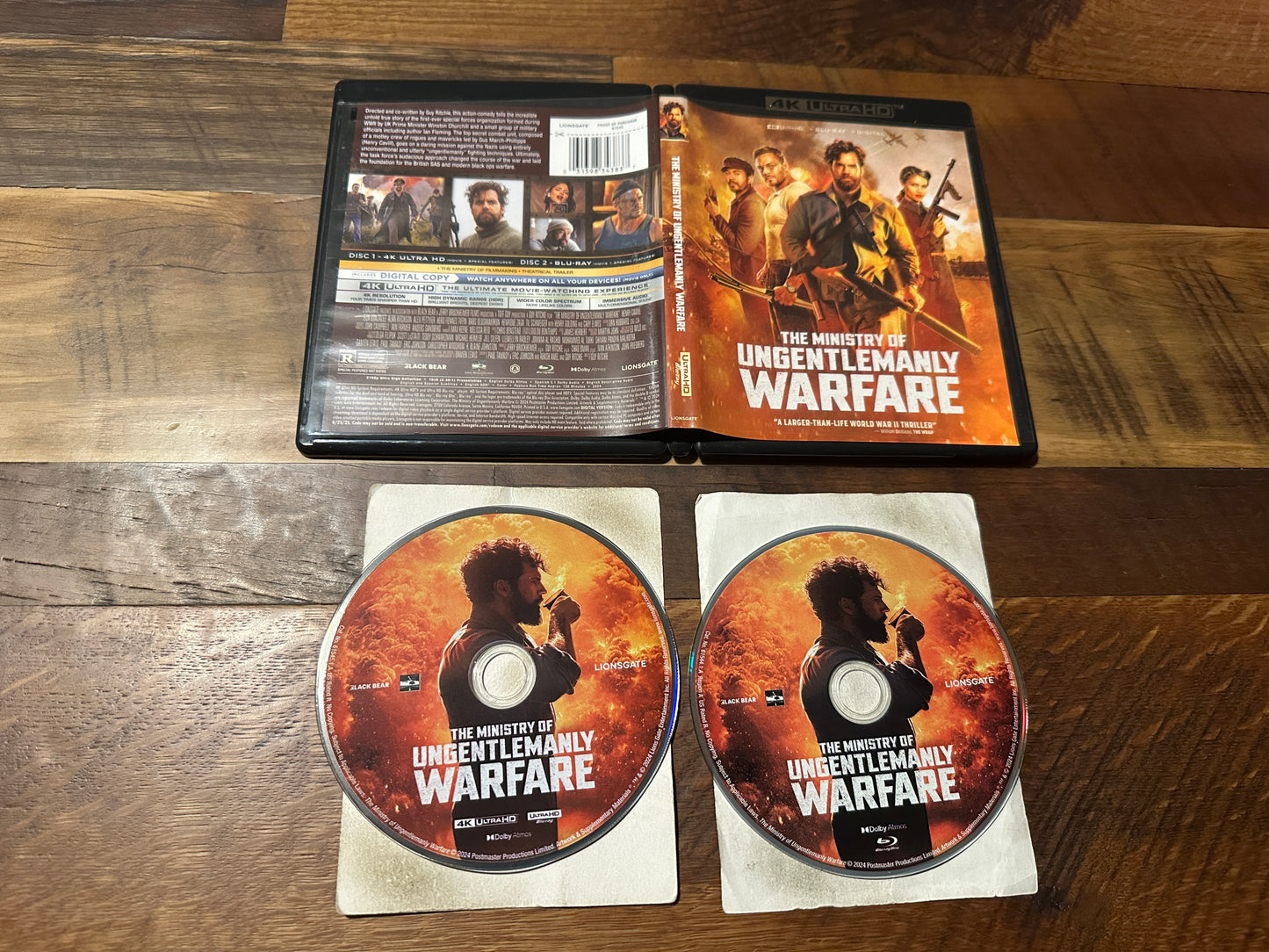The Ministry Of Ungentlemanly Warfare (4K Ultra HD/ Blu ray, Lionsgate, No Digital)