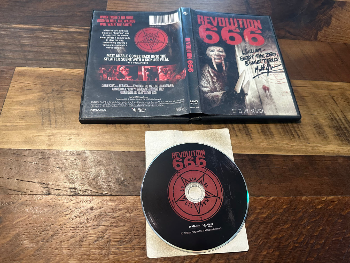 Revolution 666 DVD-MVD Visual-Signed-Obscure Horror-Low Budget-