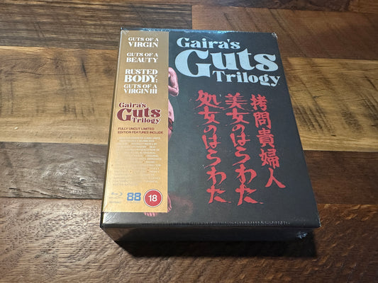 Gaira’s Gut Trilogy Blu ray-88 Films-Region B-Boxset-Guts of a Virgin, Beauty & Rusted Body-NEW