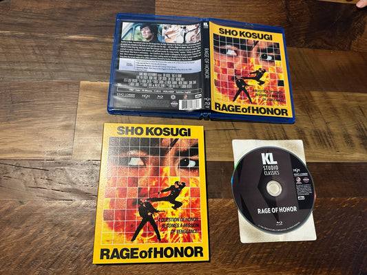 Rage Of Honor Blu ray-Kino Lorber-Slipcover-80’s Classic-Widescreen