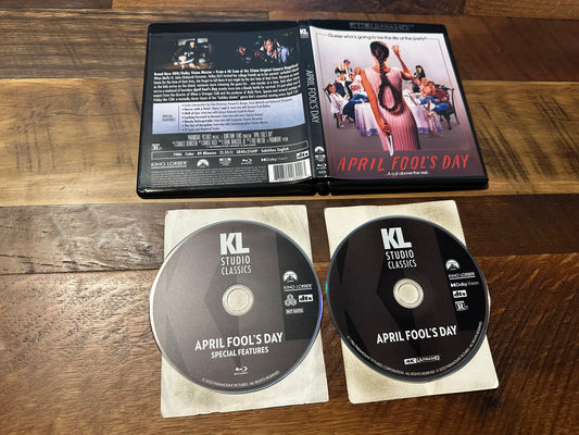 April Fool’s Day 4K Ultra HD-Kino Lorber-Classic Horror-2 Disc-