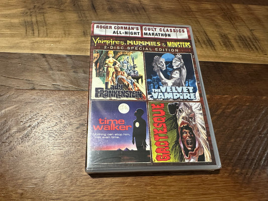 Vampires, Mummies & Monsters DVD-All Night Marathon-2 Disc Set-NEW
