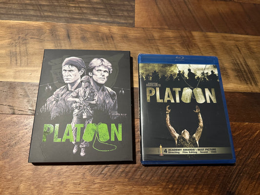 Platoon Blu ray-MGM-80’s Classic War Movie-Rare Slipcover-NEW/Sealed