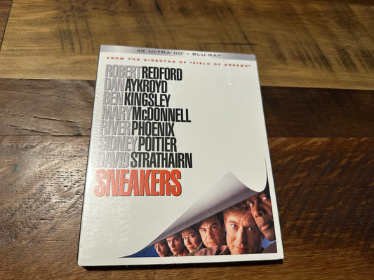 Sneakers (4K Ultra HD/Blu ray, Kino Lorber, 90’s Robert Redford, Slipcover, NEW)