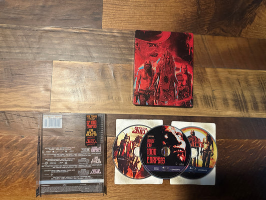 Rob Zombie Trilogy (Blu ray, Lionsgate, Slip, Target Ex, Steelbook, No Digital)