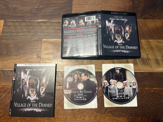 Village Of The Damned 4K Ultra HD/Blu ray-Scream Factory-Slipcover-