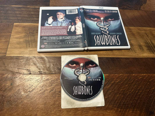 Sawbones (Blu ray, Scream Factory, 90’s Horror Classic, Widescreen)