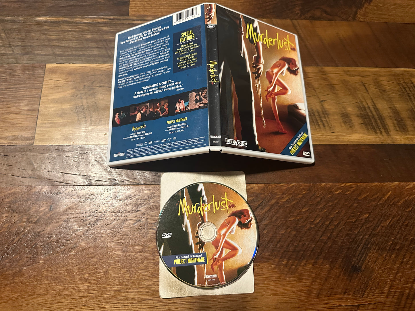 Murderlust & Project Nightmare (DVD, Intervision, 80’s Sleaze)