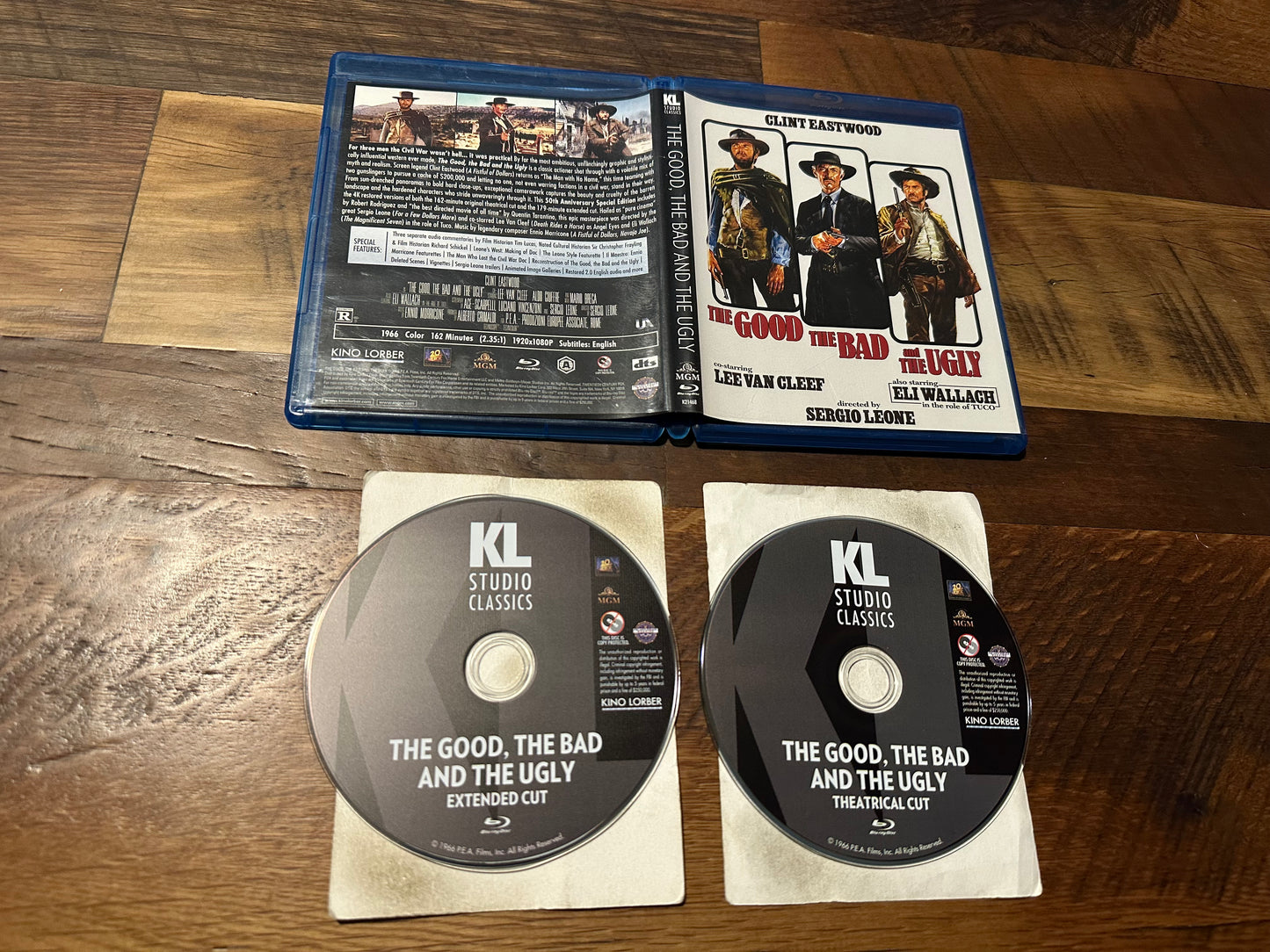 The Good The Bad And The Ugly Blu ray-2 Disc-Clint Eastwood Classic