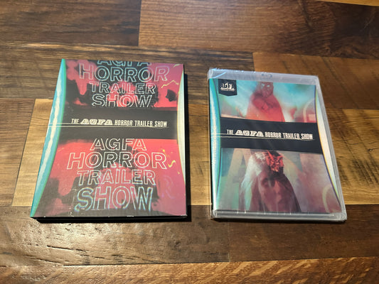 AGFA Horror Trailer Show (Blu ray, Vinegar Syndrome Partner Label, Slip, NEW)