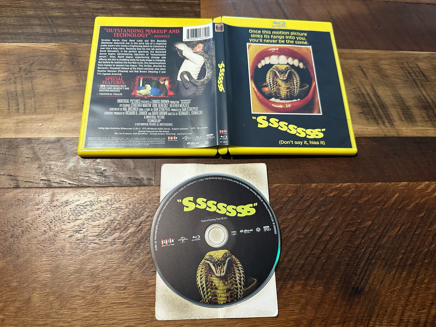 Sssssss (Blu ray, Scream Factory, 70's Horror, Don't Say It Hiss It)