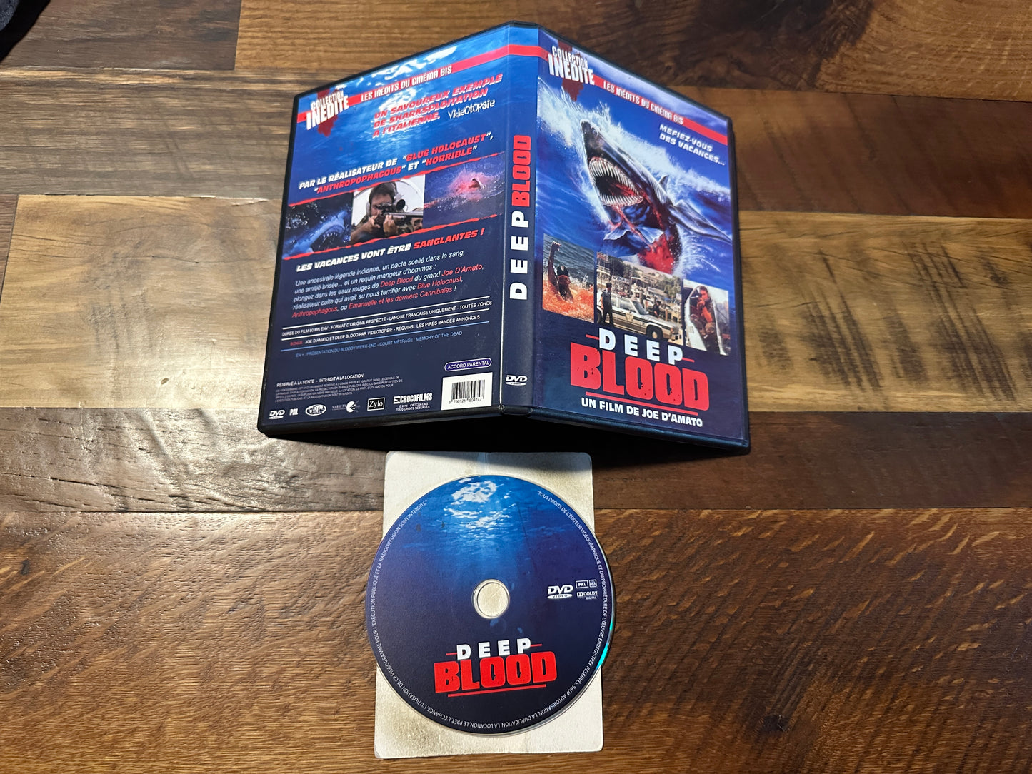 Deep Blood (DVD, Joe D’Amato Shark Horror, Region 0 PAL)