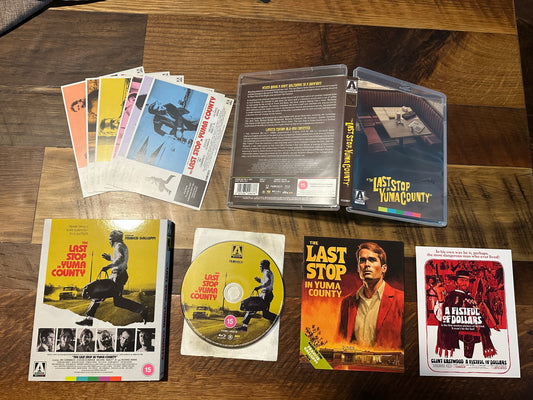 The Last Stop In Yuma County Blu ray-Arrow Video-Region B-Slipcover-Limited Ed