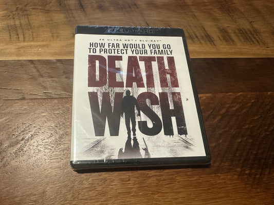 Death Wish 2018 4K Ultra HD/Blu ray*Shout Studios*2 Disc*Widescreen*NEW
