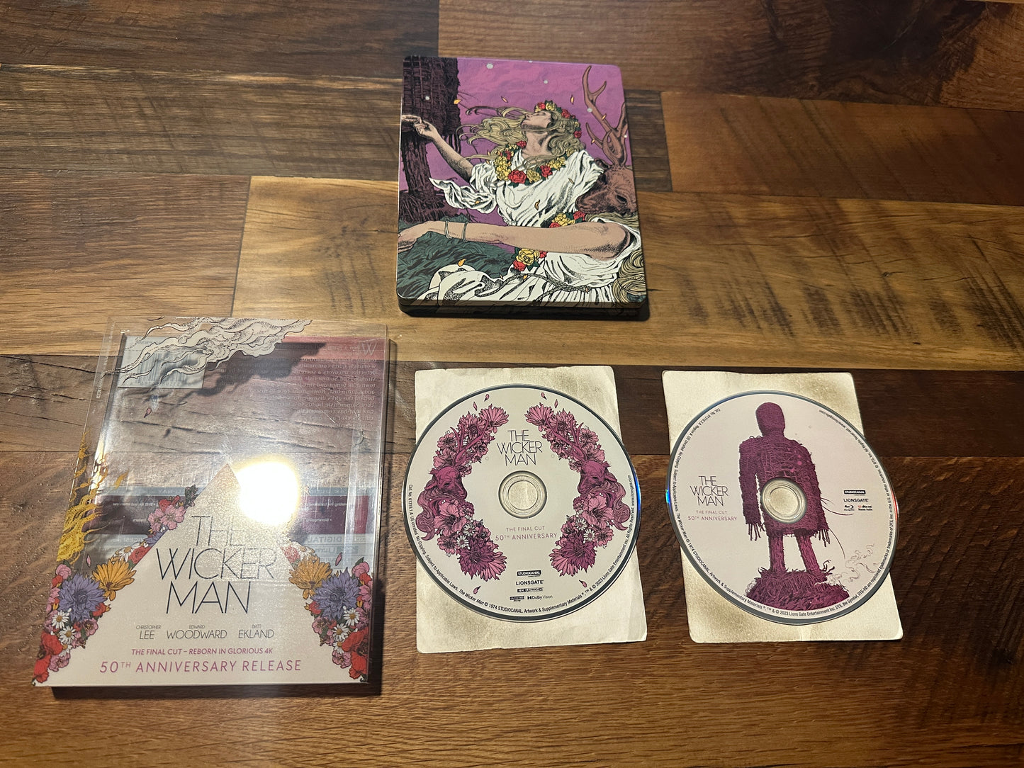 The Wicker Man 4K Ultra HD/Blu ray-Steelbook-Slipcover-The Final Cut-No Digital