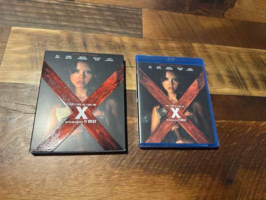X Blu ray-Lionsgate-Slipcover-Mia Goth Horror Classic-Widescreen-NEW