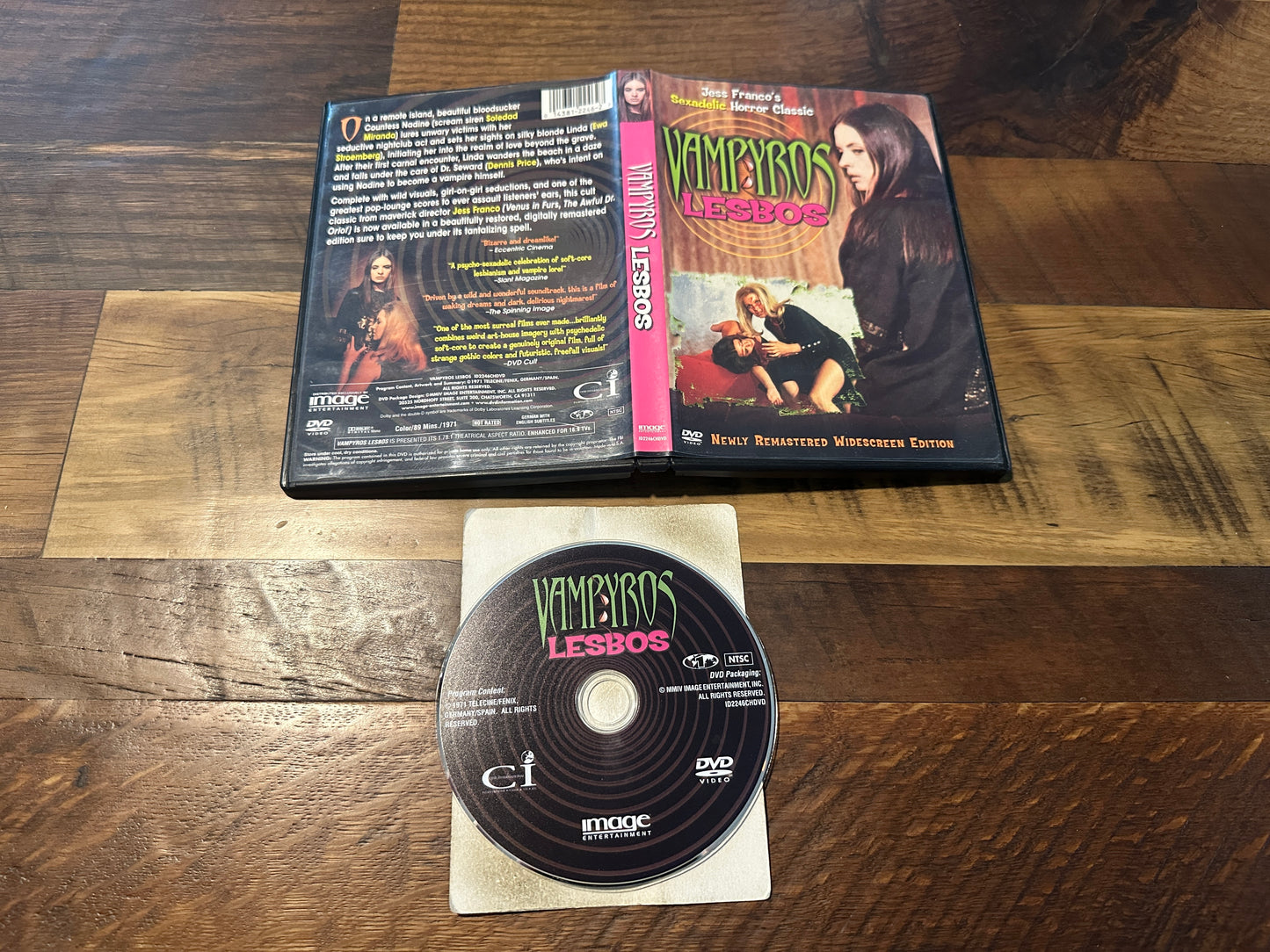 Vampyros Lesbos (DVD, Image Entertainment, Jess Franco’s Classic)